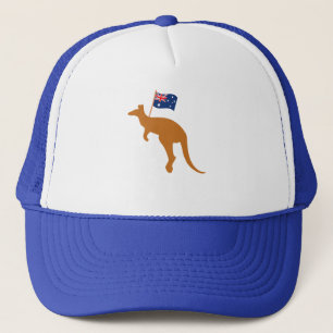 vlag van kangaroo australia trucker pet