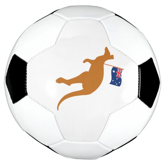 vlag van kangaroo australia voetbal (Gedraaid)