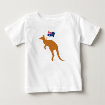 vlag van kangaroo australia wit