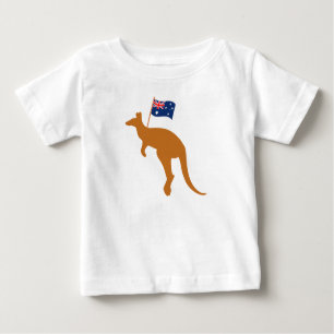 vlag van kangaroo australia wit