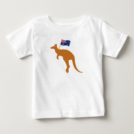 vlag van kangaroo australia wit (Voorkant)