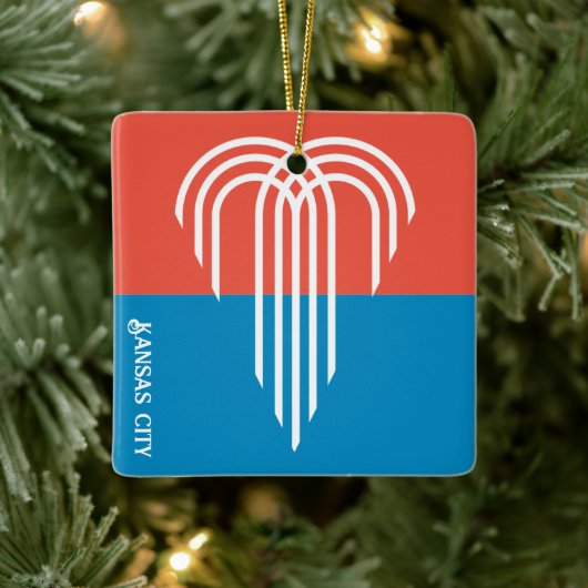Vlag van Kansas City (2023), Missouri Keramisch Ornament (Boom)