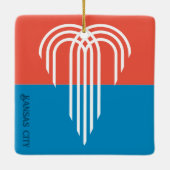 Vlag van Kansas City (2023), Missouri Keramisch Ornament (Achterkant)