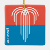 Vlag van Kansas City (2023), Missouri Keramisch Ornament (Voorkant)