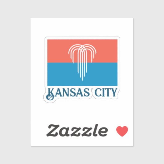 Vlag van Kansas City (2023), Missouri Sticker (Vel)