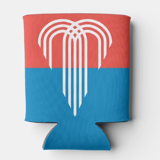 Vlag van Kansas City, Missouri Blikjeskoeler (Achterkant)