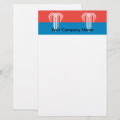Vlag van Kansas City, Missouri Briefpapier (Voorkant / Achterkant)