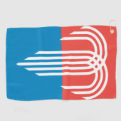 Vlag van Kansas City, Missouri Golfhanddoek (Horizontaal)