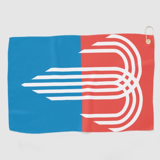 Vlag van Kansas City, Missouri Golfhanddoek (Horizontaal)