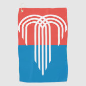 Vlag van Kansas City, Missouri Golfhanddoek (Voorkant)