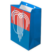 Vlag van Kansas City, Missouri Medium Cadeauzakje (Achterkant Gekanteld)