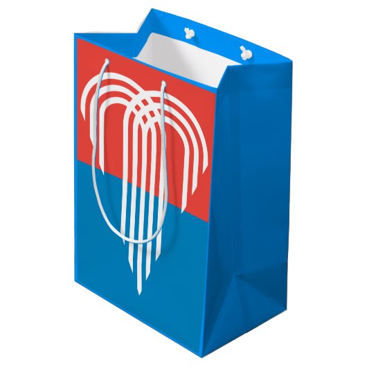 Vlag van Kansas City, Missouri Medium Cadeauzakje (Achterkant Gekanteld)