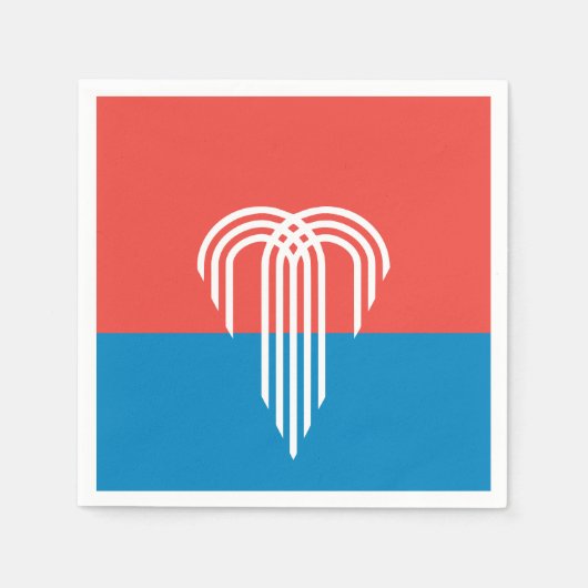 Vlag van Kansas City, Missouri Servet (Voorkant)