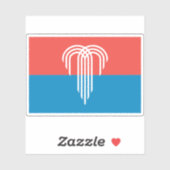 Vlag van Kansas City, Missouri, USA Sticker (Vel)