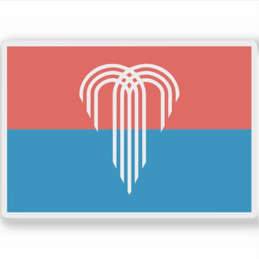 Vlag van Kansas City, Missouri, USA Sticker (Voorkant)