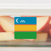 Vlag van Karakalpakië Labels (Aangebracht)
