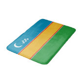 Vlag van Karakalpakkistan Badmat (Gekanteld)