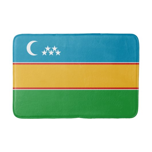 Vlag van Karakalpakkistan Badmat (Voorkant)