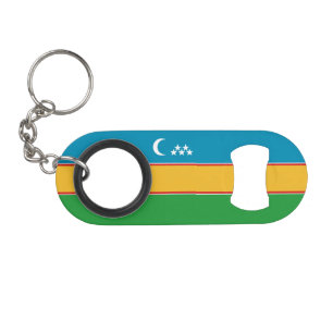 Vlag van Karakalpakkistan Mini Flessenopener