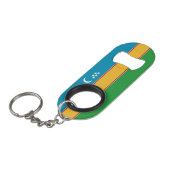 Vlag van Karakalpakkistan Mini Flessenopener (Voorkant Gekanteld)