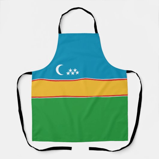 Vlag van Karakalpakkistan Schort (Voorkant)