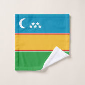 Vlag van Karakalpakstan Bad Handdoek (Wasdoekje)