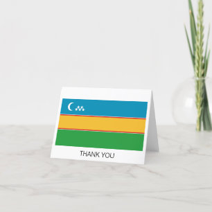Vlag van Karakalpakstan Bedankkaart