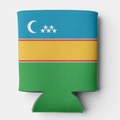 Vlag van Karakalpakstan Blikjeskoeler (Achterkant)