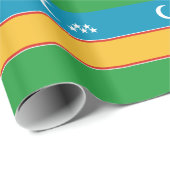 Vlag van Karakalpakstan Cadeaupapier (Rol Hoek)