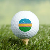 Vlag van Karakalpakstan Golfballen (Insitu Shirt)