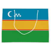 Vlag van Karakalpakstan Groot Cadeauzakje (Voorkant)