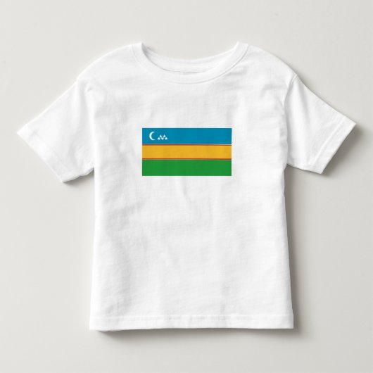 Vlag van Karakalpakstan Kinder Shirts (Voorkant)