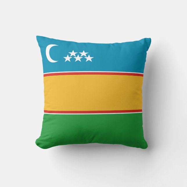 Vlag van Karakalpakstan Kussen (Voorkant)