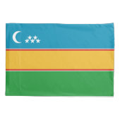 Vlag van Karakalpakstan Kussensloop (Achterkant)
