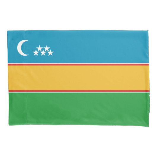 Vlag van Karakalpakstan Kussensloop (Voorkant)