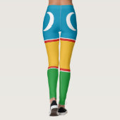 Vlag van Karakalpakstan Leggings (Achterkant)