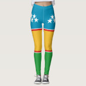 Vlag van Karakalpakstan Leggings (Voorkant)