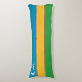 Vlag van Karakalpakstan Lichaamskussen (Voorkant Verticaal)