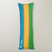 Vlag van Karakalpakstan Lichaamskussen (Achterkant (Verticaal))