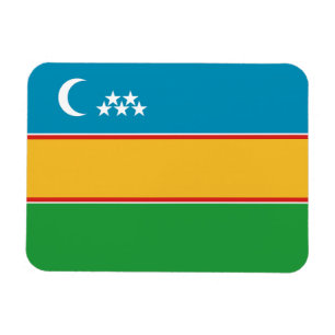 Vlag van Karakalpakstan Magneet