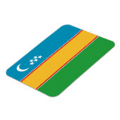 Vlag van Karakalpakstan Magneet (Linkerzijde)