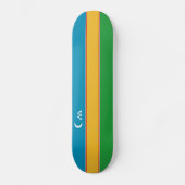 Vlag van Karakalpakstan Persoonlijk Skateboard (Voorkant)