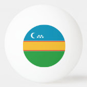 Vlag van Karakalpakstan Pingpongbal (Achterkant)
