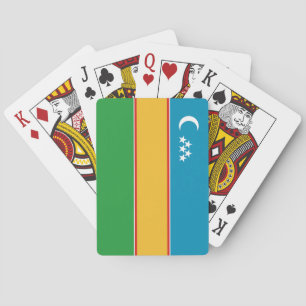 Vlag van Karakalpakstan Pokerkaarten