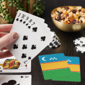 Vlag van Karakalpakstan Pokerkaarten (Insitu)