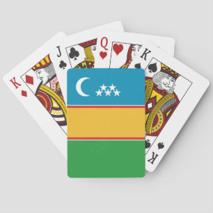 Vlag van Karakalpakstan Pokerkaarten