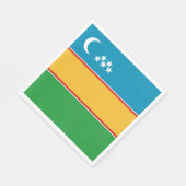 Vlag van Karakalpakstan Servet (Hoek)