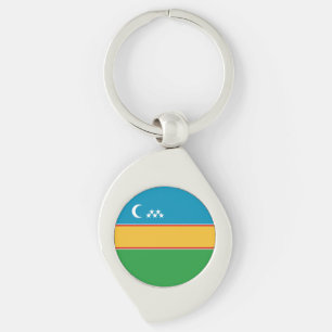 Vlag van Karakalpakstan Sleutelhanger