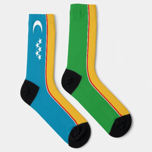 Vlag van Karakalpakstan Sokken (Rechts)