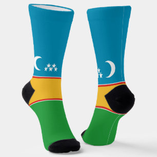 Vlag van Karakalpakstan Sokken